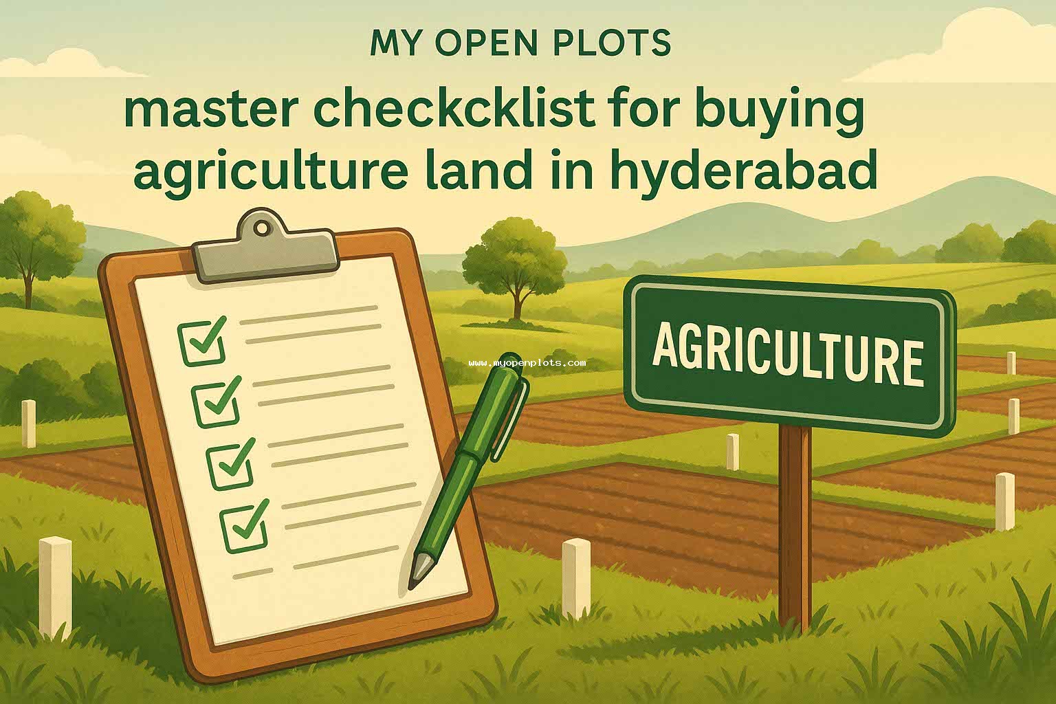 master checklist for buying agriculture land in hyderabad