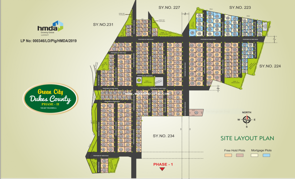 Green City Dukes County Phase II Open Plots For Sale in Kollur