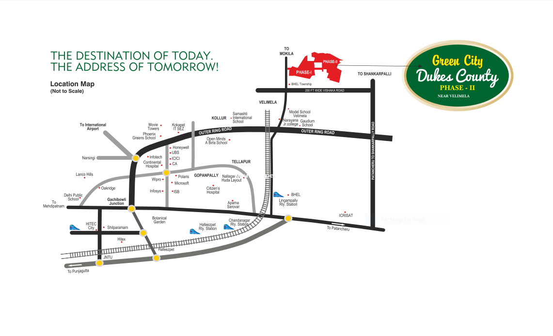 Green City Dukes County Phase II Open Plots For Sale in Kollur